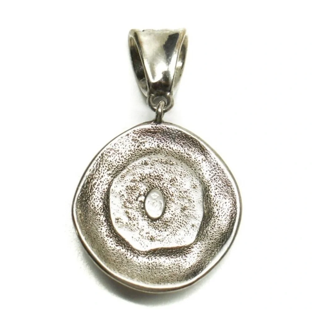 Premier Designs Silver Tone Faux Hematite Pendant - Picture 3 of 5